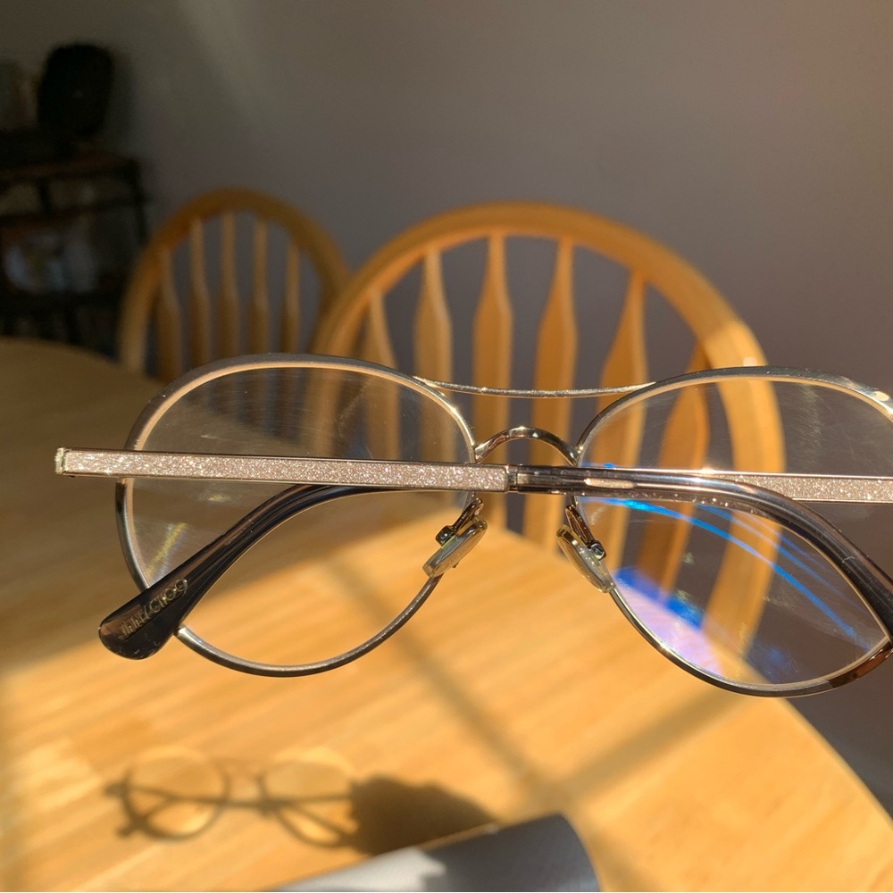 Jimmy Choo Gold Frame Glasses with Case - Picture 3 of 5